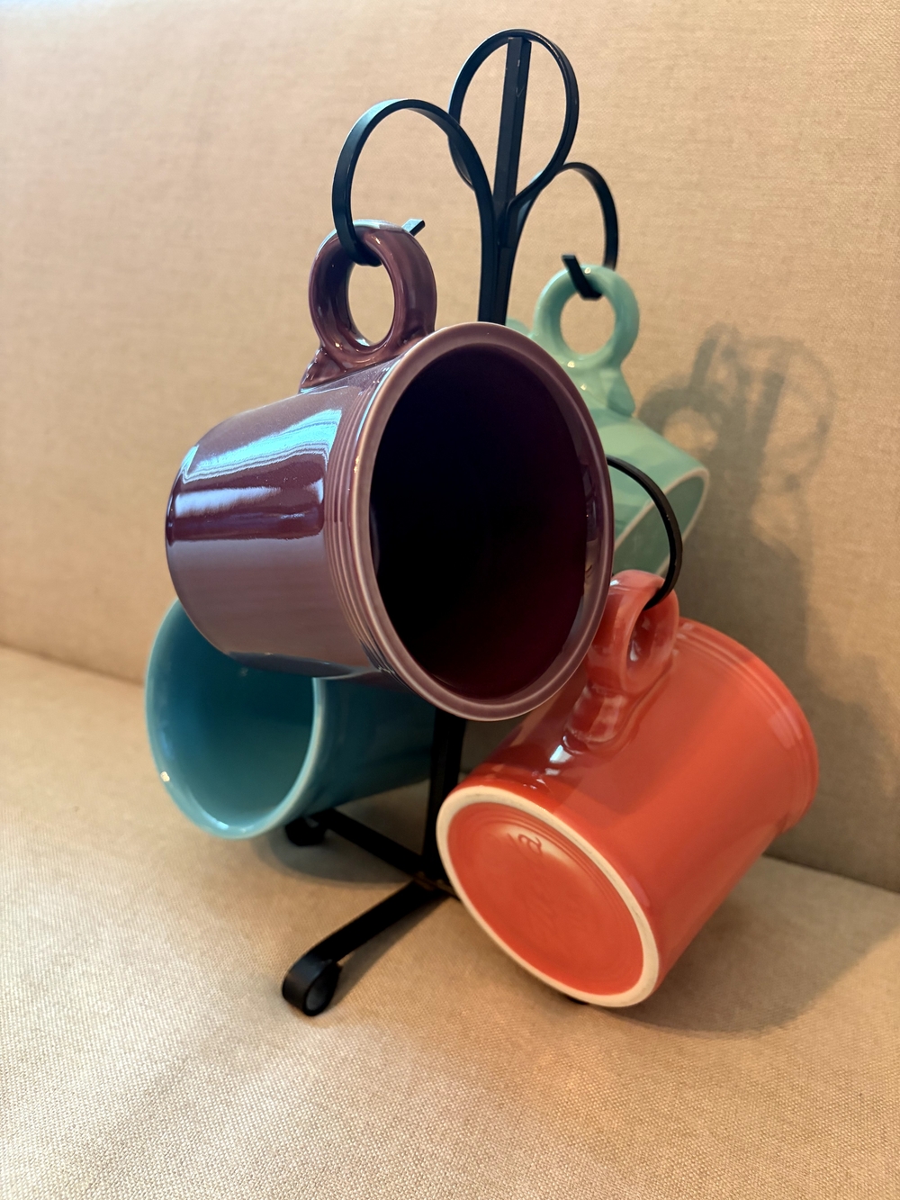 Fiesta Set Of 4 Ring Handle Mugs
